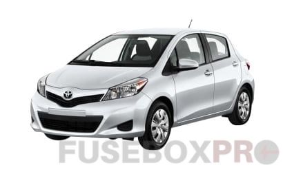 fuse box diagram toyota aygo 1g and relay with assignment and location