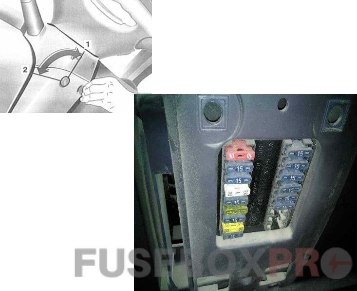 mercedes benz vito w638 fuse box 1 location