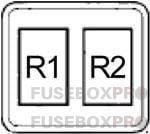 acura rl 2009 2012 passenger compartment relay box