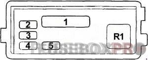 acura tl 1995 engine compartment box 2