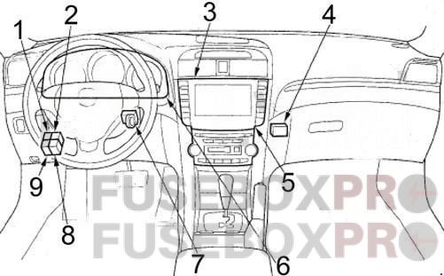 acura tl 2004 2008 dashboard 2