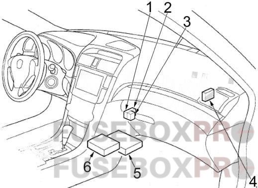 acura tl 2004 2008 dashboard 3