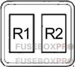 acura tl 2004 2008 engine compartment relay box