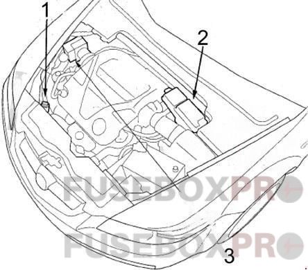 acura tl 2007 2008 engine compartment