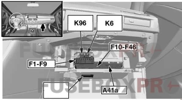 bmw 6 series e63 e64 2004 2010 dashboard fuse box