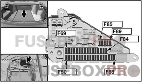 bmw 6 series e63 e64 2009 2010 rear fuse box