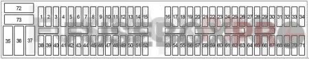 bmw x3 e83 2003 2010 passenger compartment fuse box