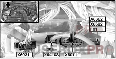 bmw x5 (e70) 2006 2013 engine compartment fuse holder