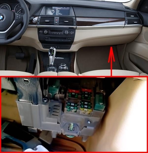 bmw x5 e70 2007 2013 in fuse box location