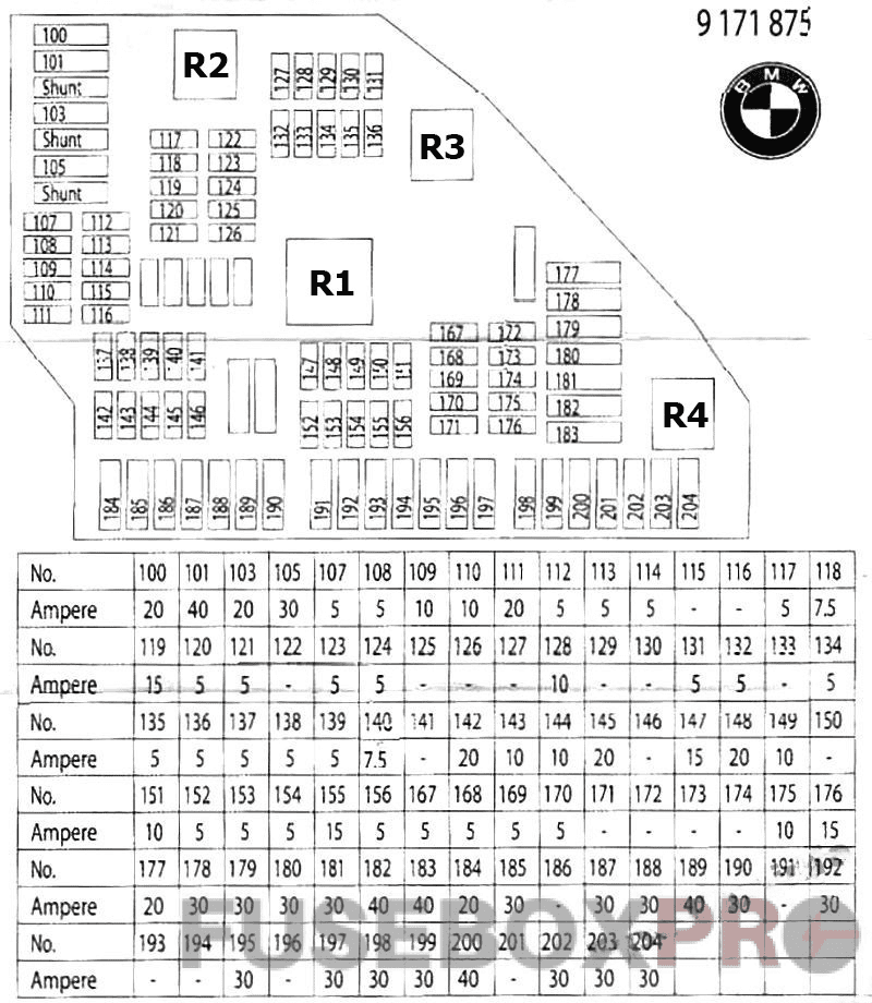 trunk fuse box diagram: bmw 7-series (2009, 2010, 2011, 2012, 2013, 2014, 2015, 2016)