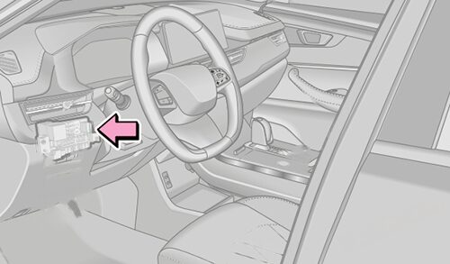 location of the fuses in the passenger compartment: chery tiggo 8 pro (2020-2023)