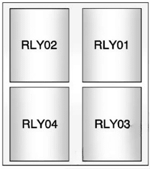auxiliary relay block: chevrolet trax (2018, 2019, 2020)
