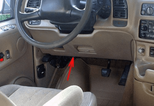 the location of the fuses in the engine compartment: the location of the fuses in the passenger compartment: chevrolet astro