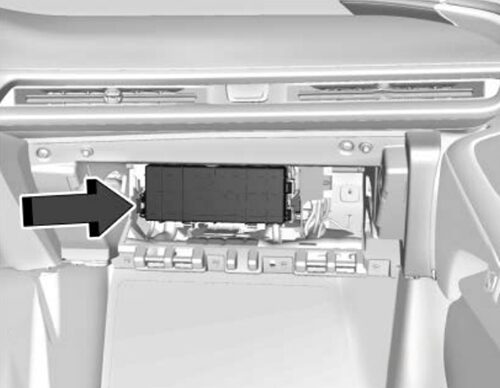 the location of the fuses in the instrument panel: chevrolet corvette (2020, 2021, 2022..)