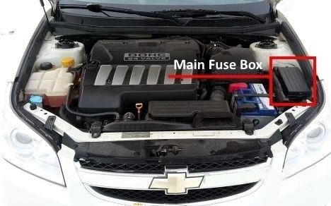 chevrolet epica v250 2006 2013 engine compartment fuse location