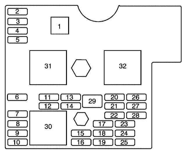 chevrolet hhr fuse box diagram floor console 2005 2006