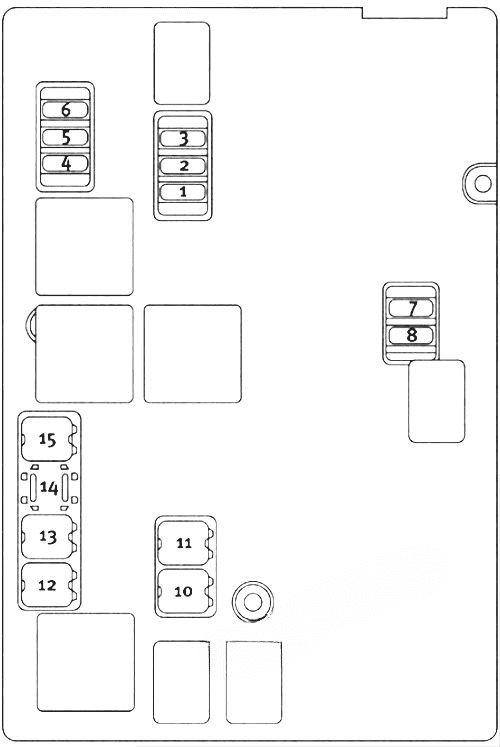 front power distribution center (fuse box): chrysler 300 / 300c (2008, 2009)