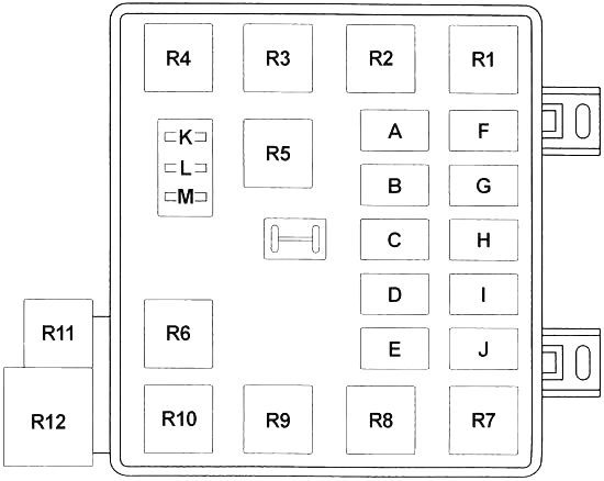 chrysler new yorker - fuse box diagram - engine compartment fuse box|
