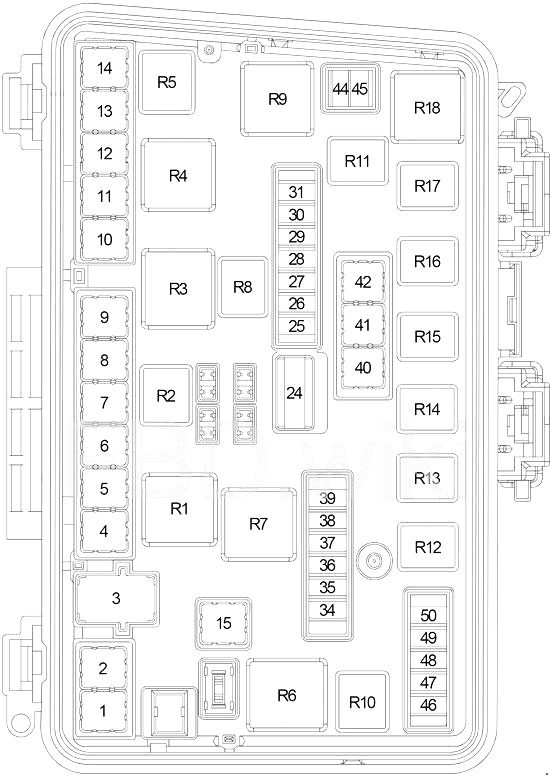 chrysler pacifica fuse box diagram 2004 2008