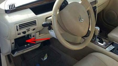 the location of the fuses in the passenger compartment (lhd): citroën c6