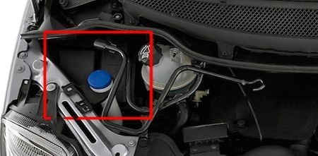 the location of the fuses in the engine compartment: citroen c8 (2009, 2010, 2011, 2012, 2013, 2014)