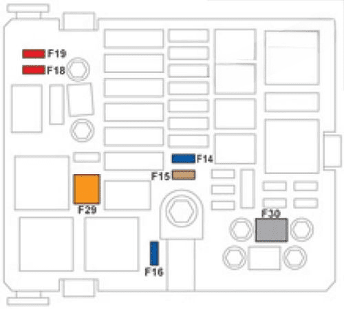under-hood fuse box diagram: citroen c-elysee (2012)