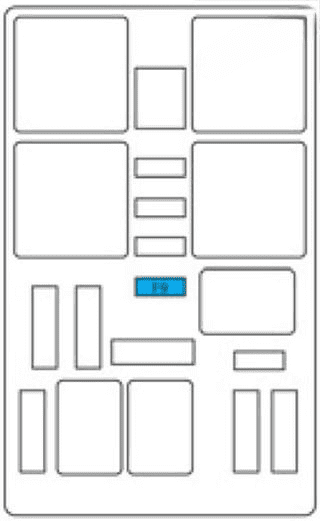 instrument panel fuse box #2 diagram (type 1): citroen c4 picasso ii (2013, 2014, 2015)