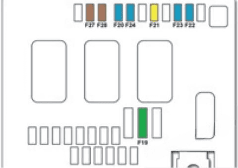 under-hood fuse box diagram: citroen ds4 (2011, 2012, 2013, 2014, 2015, 2016, 2017, 2018)