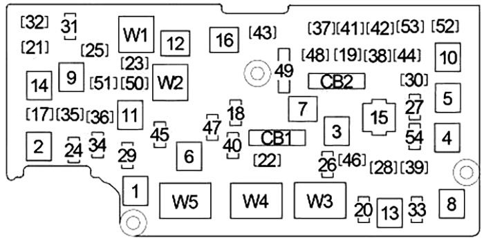 under-hood fuse box diagram: ram 4500 / 5500 chassis cab (2011)