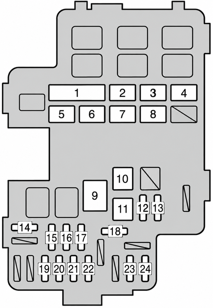 toyota tarago fuse box diagram engine compartment fuse box no 1 2013