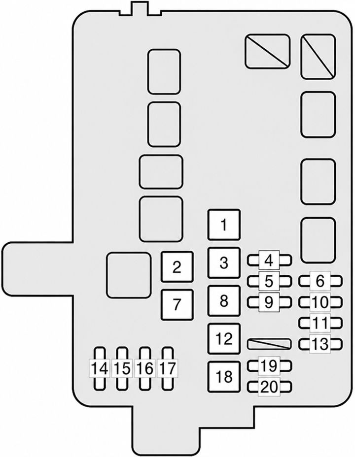 toyota tarago fuse box diagram engine compartment fuse box no 2 2013