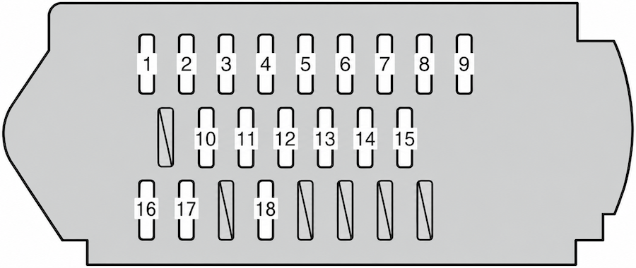toyota tarago fuse box diagram passenger compartment fuse box no 2 2013