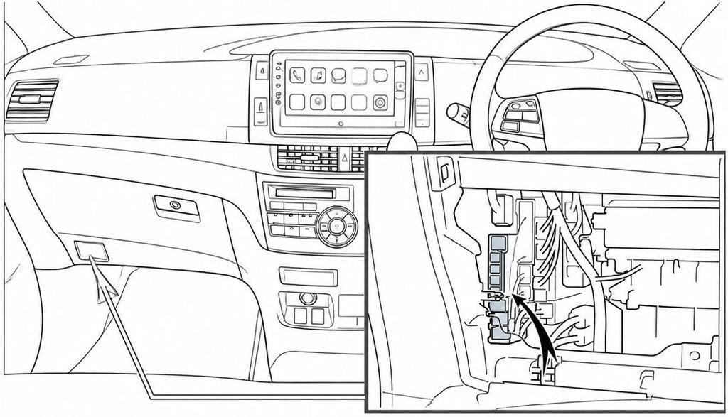 toyota tarago fuse box location passenger compartment fuse box no 2 2013